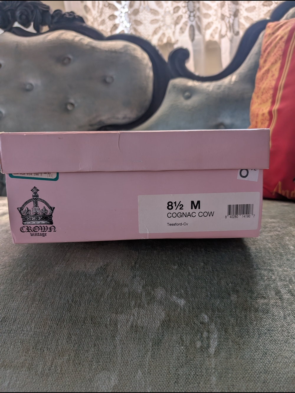 Crown Vintage Shoe Box - Brown Heeled Oxford